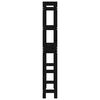 vidaXL Toilet Rack Black 63x26x171 cm Solid Wood Pine