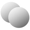 vidaXL Wall Mirror | Set of 2 | Transparent | Glass | 50 cm | Decorative Inlays