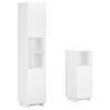 vidaXL Bathroom Cabinet Set 2 pcs White Engineered Wood