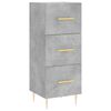 vidaXL Sideboard Concrete Grey 34,5x34x90 cm Engineered Wood