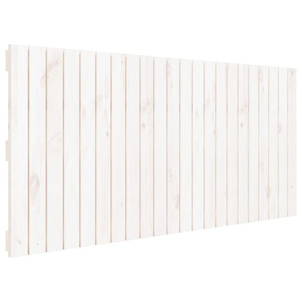 vidaXL Wall Headboard White 140x3x60 cm Solid Wood Pine