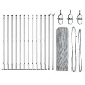 vidaXL Welded Wire Fence with Concrete Base 25 x 0.4 m (W x H)