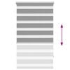 vidaXL Zebra blind 90.9x150 cm Fabric Width 86.7 cm grey