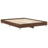 vidaXL Bed Frame No Mattress Brown Oak 100x200 cm Engineered Wood