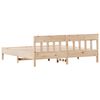 vidaXL Bed Frame without Mattress 180x200 cm Super King Solid Wood Pine