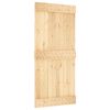 vidaXL Sliding Door with Hardware Set 95x210 cm Solid Wood Pine