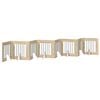 vidaXL Foldable Dog Gate with Stands 8 pcs Sonoma Oak 60 cm
