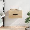 vidaXL Wall-mounted Bedside Cabinet Sonoma Oak 35x35x20 cm