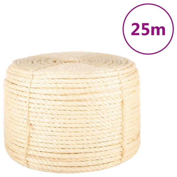 vidaXL Rope 100% Sisal 12 mm 25 m