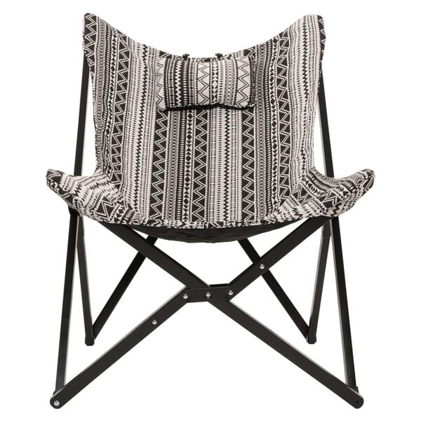 Lesli Living Butterfly Chair Aztec 70x81.5x98 cm Black and White