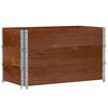 vidaXL Pallet Collars 3 pcs Brown 100x50 cm Solid Wood Pine