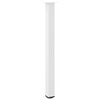 vidaXL Bar Table Legs 4 pcs White 110-112 cm Steel