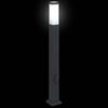 vidaXL Bollard Lights with Outlet 3 pcs 80 cm Black IP44