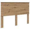 vidaXL Bed Frame Artisian Oak 140 x 200 cm Solid Pine Wood