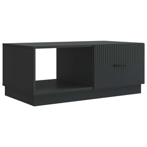 vidaXL Coffee Table Black 90 x 50 x 37 cm Engineered Wood