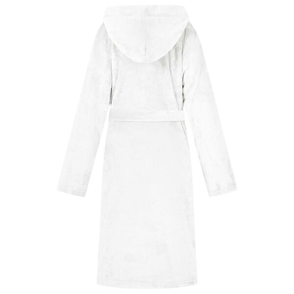 vidaXL Bathrobe Hoodie White XXXL Flannel