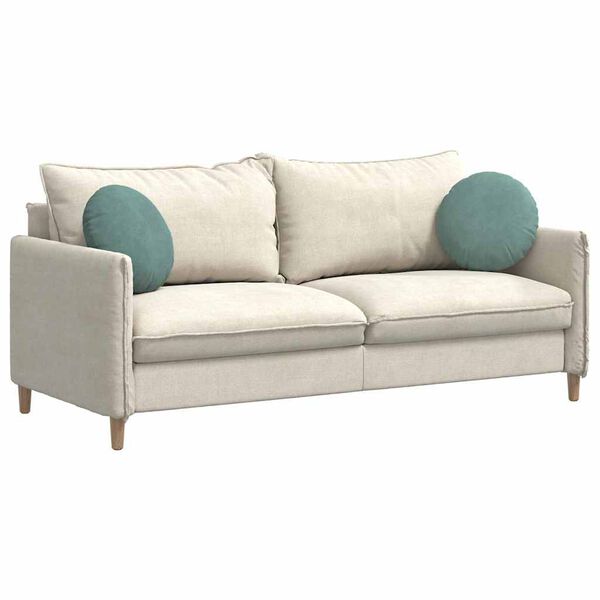 vidaXL Seat Cushions 2 pcs Sea Green Ø 40 x 13 cm Velvet