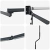 vidaXL Electric Retractable Awning Frame Anthracite 2.5 x 2 m Steel