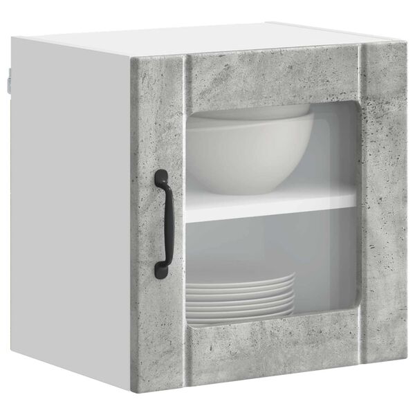 vidaXL Kitchen Cabinet Lucca 2 pcs Concrete Grey 40 x 31 x 40 cm