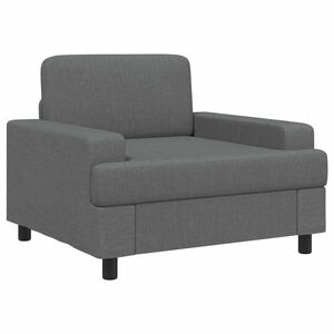vidaXL Armchair Dark Grey Fabric