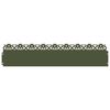 vidaXL Lawn Edgings 30 pcs 103 x 0.05 x 22 cm Steel Olive Green