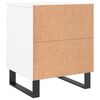 vidaXL Bedside Cabinet White 40x35x50 cm Engineered Wood