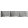 vidaXL Wall Cabinets 2 pcs Concrete Grey 75x18x16.5 cm Engineered Wood