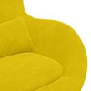 vidaXL Egg Chair Yellow 63 x 73 x 90 cm Velvet