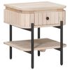 vidaXL Handmade Bedside Cabinet White 40 x 35 x 45 cm Solid Mango Wood