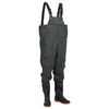vidaXL Chest Waders with Boots Dark Green Size 40