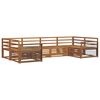 vidaXL Outdoor Sofa Set 6 pcs Natural Solid Acacia Wood