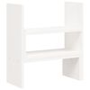 vidaXL Monitor Stand White (39-72)x17x43 cm Solid Wood Pine