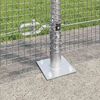 vidaXL Fence Post Silver 10 x 1.2 m (16 x 16 mm mesh) Steel