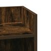 vidaXL Side Table with Shelf Smoked Oak 25.5x27x60 cm