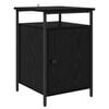 vidaXL Bedside Cabinet Black Oak 40 x 42 x 60cm Engineered Wood