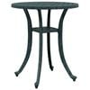 vidaXL Garden Table Green &Oslash;48x53 cm Cast Aluminium
