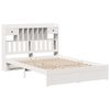 vidaXL Bookcase Bed without Mattress White 140x200cm Solid Wood Pine