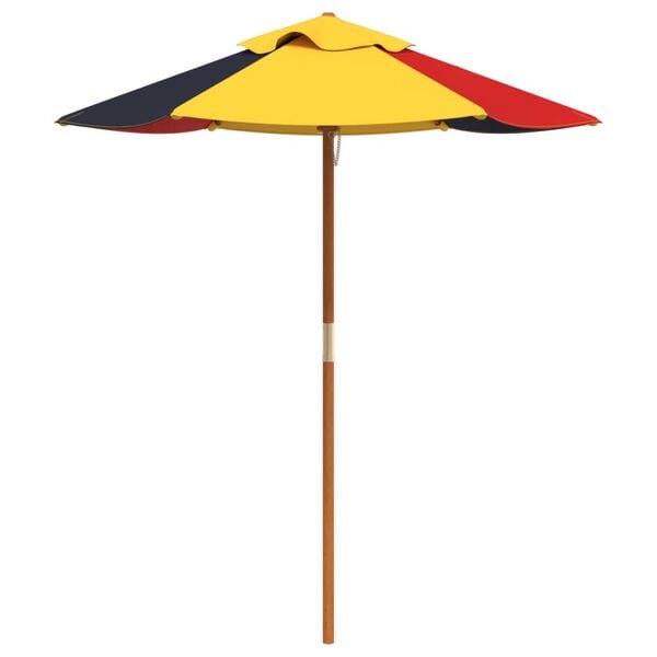 vidaXL Garden Umbrella for Kids with Wooden Pole &Oslash;120x140 cm