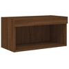 vidaXL TV Cabinet with LED Lights Brown Oak 60x30x30 cm