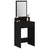 vidaXL Dressing Table Black Oak 50 x 41 x 140 cm Engineered Wood