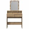 vidaXL Dressing Table Artisan oak 80 x 41 x 144.5 cm Engineered wood