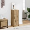 vidaXL Shoe Cabinet Old Wood 32x35x92 cm Engineered Wood