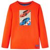 vidaXL Kids' T-shirt with Long Sleeves Bright Orange 104