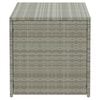 vidaXL Garden Storage Box Poly Rattan 100x50x50 cm Grey