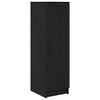 vidaXL Shoe Cabinet Black Oak 29.5 x 35 x 101 cm Engineered Wood