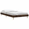 vidaXL Bed Frame without Mattress Smoked Oak 100x200 cm Engineered Wood