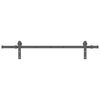 vidaXL Sliding Door Hardware Kit 152 cm Steel Black