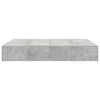 vidaXL Storage Bed Frame Concrete Grey 160 x 200 cm Engineered Wood