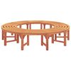 vidaXL Tree Bench 2 pcs Natural 160 x 80 x 45cm Solid Eucalyptus Wood