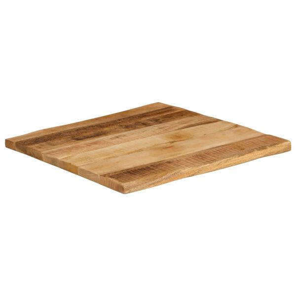 vidaXL Table Top Live Edge 60x60x2.5 cm Solid Wood Rough Mango